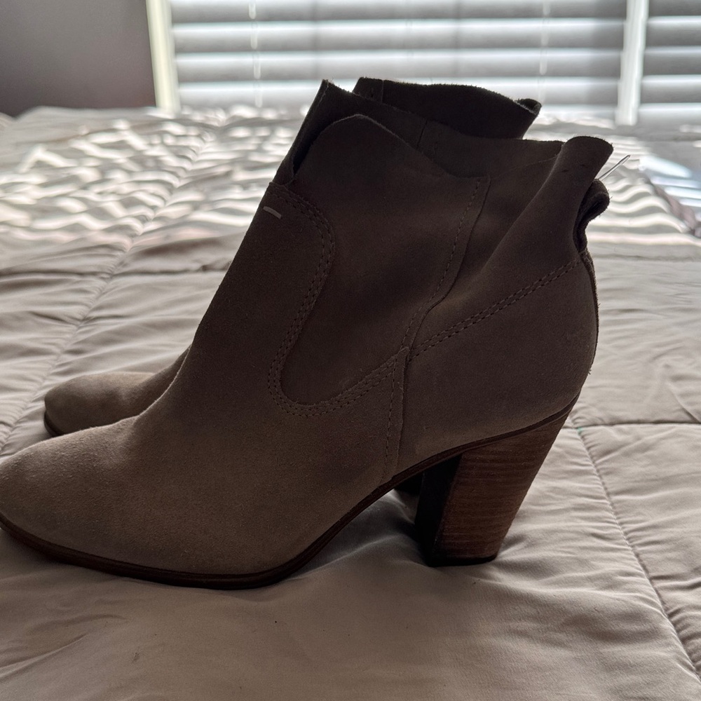 Vince Camuto Taupe Ankle Booties